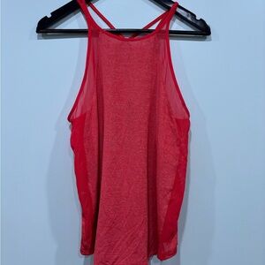 lululemon athletica Red Backless Tank Top
